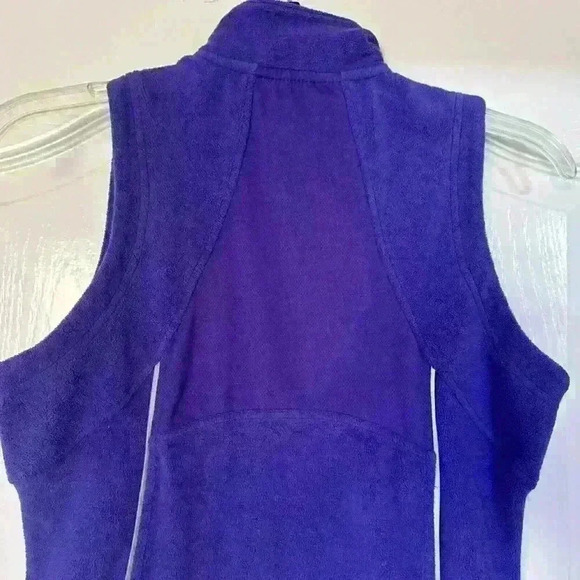 Calvin Klein Purple Women Fleece Active Vest With Zipper Pocket Size Small - Picture 5 of 8